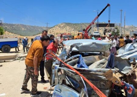 تصادف در جاده هفتکل به باغملک چهار کشته بر جا گذاشت